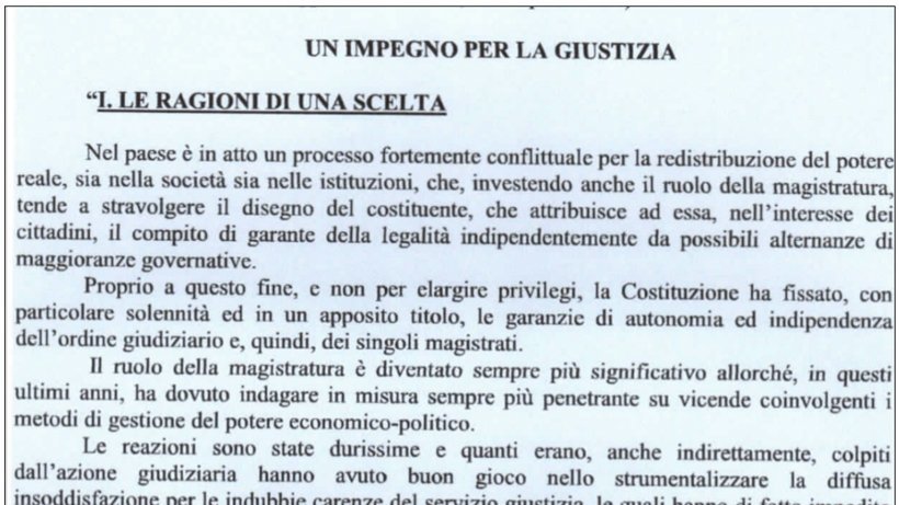 Movimento per la giustizia la sua storia