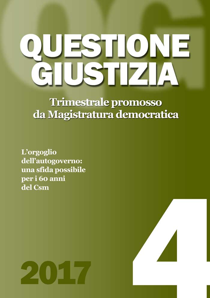 L'orgoglio dell'autogoverno:<br />una sfida possibile per i 60 anni del Csm